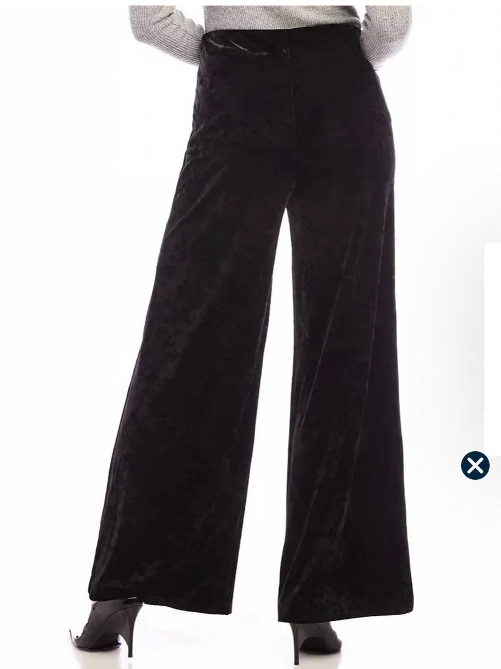Karen Kane Velvety Wide Leg Cutter Girl Elastic Waist Pants - Sz XL NWT